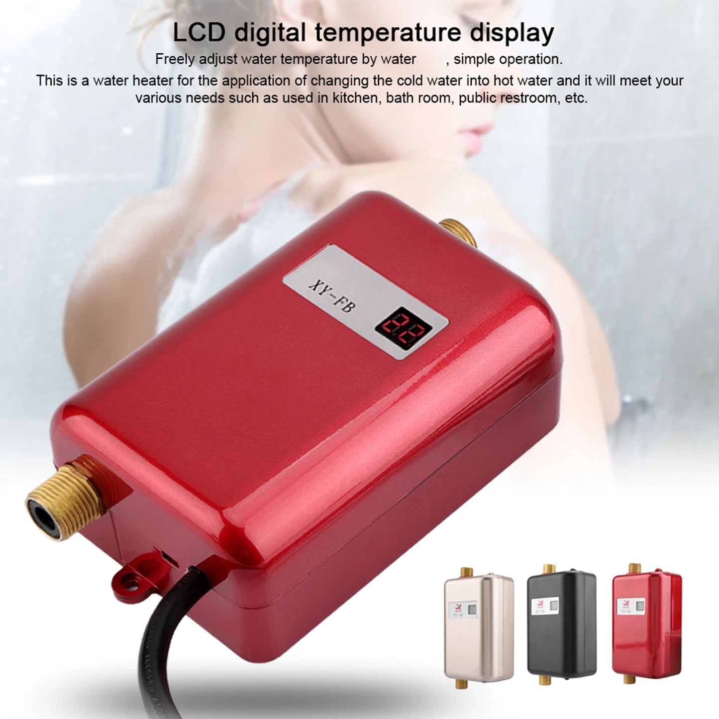 3000W Mini Electric Tankless Hot Water Heater