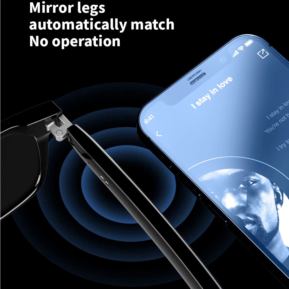 2In1 Bluetooth Headset Smart Glasses