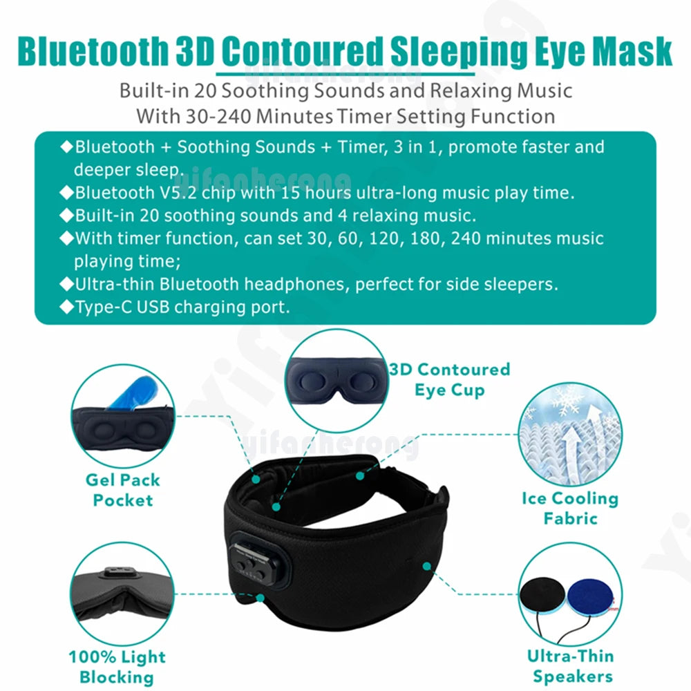 Sleep Headphones  Bluetooth-Compatible Headband Custom