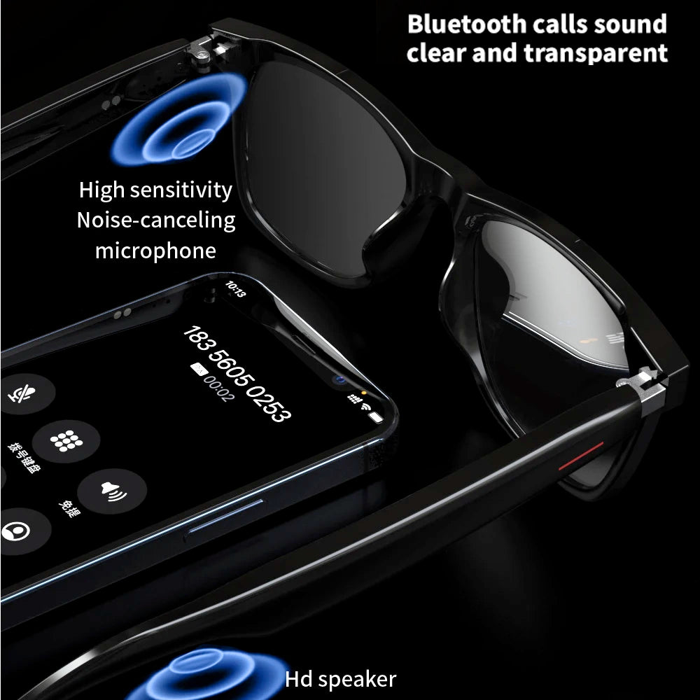 2In1 Bluetooth Headset Smart Glasses