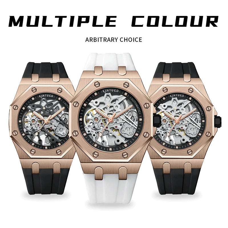 Kinyued Skeleton Men's Watch