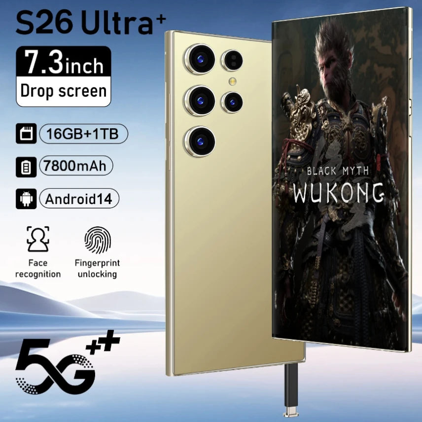 S26 Ultra Smartphone 7.3inch HD 5G