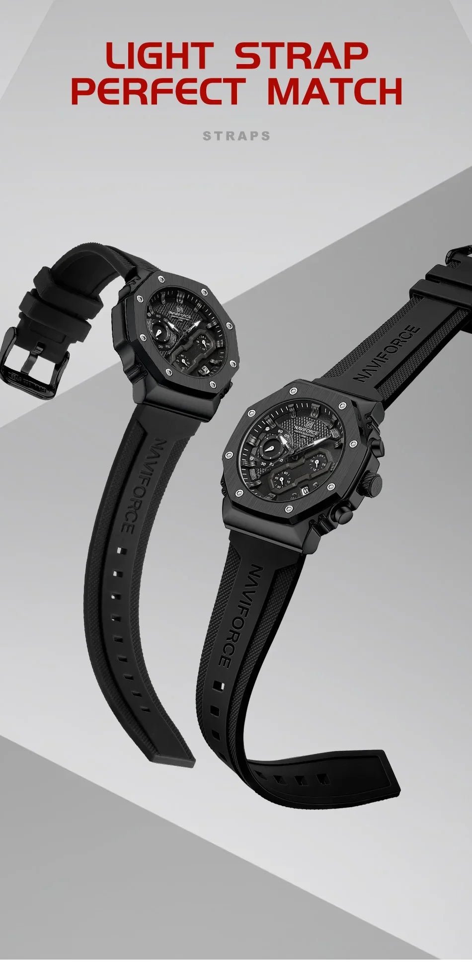 NAVIFORCE Chronograph Men and Women Watches