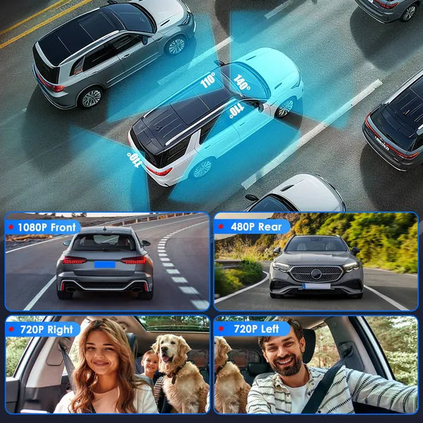 4 Channel Car Dash Cam