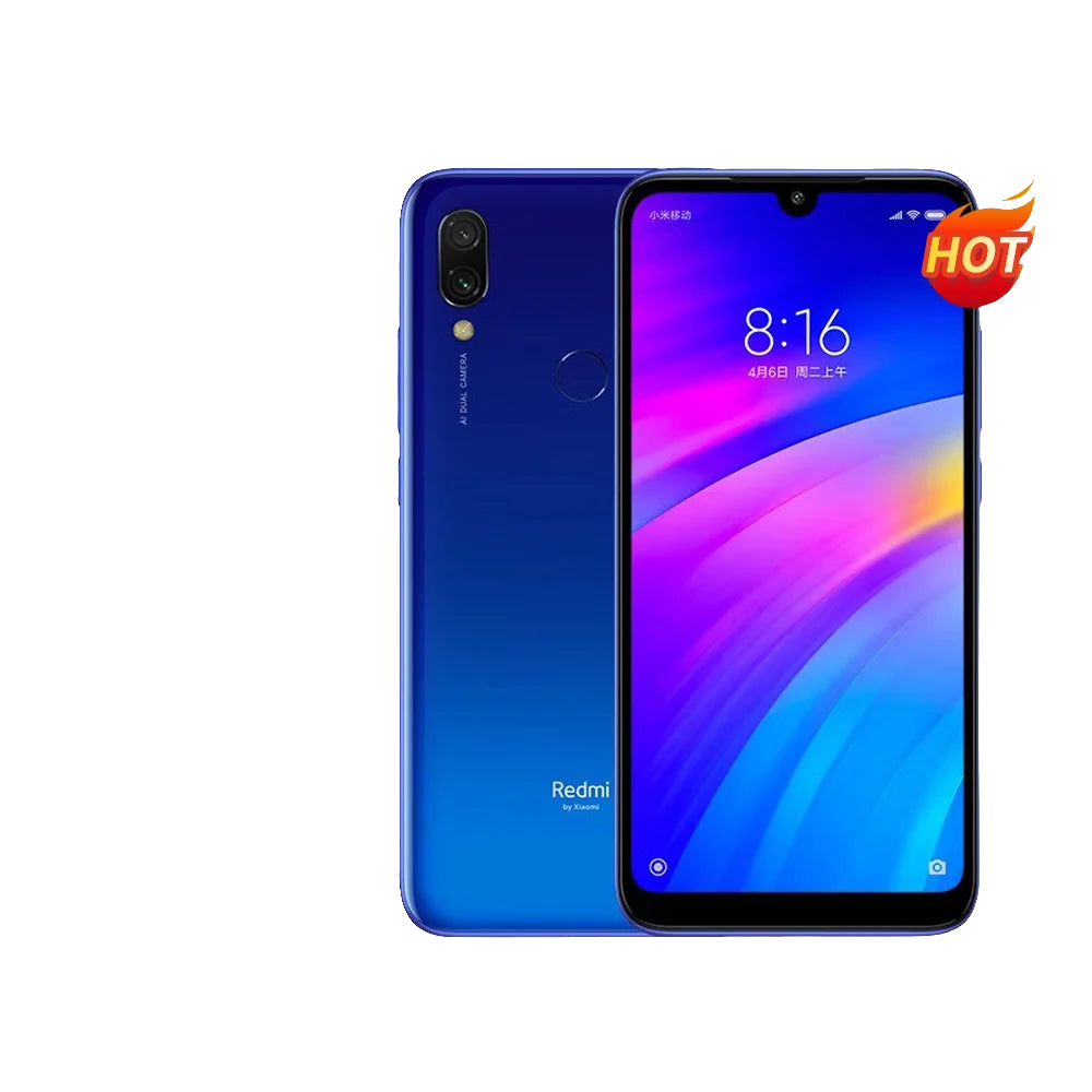 Xiaomi Redmi 7, 6,26-Zoll-Smartphone, Dual-SIM mit Handyhülle, gebrauchtes Mobiltelefon