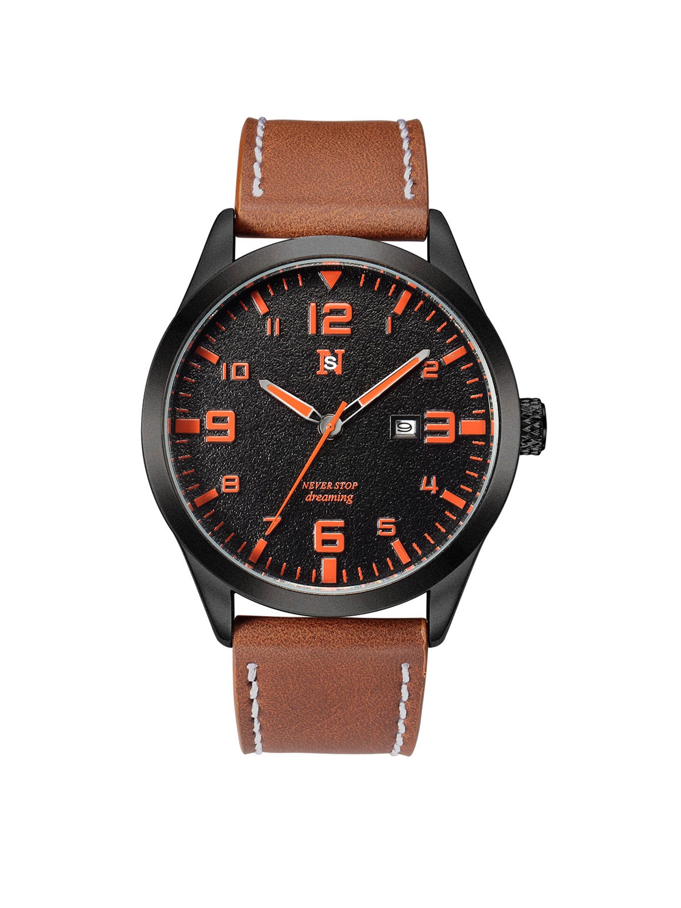 Mens Quartz Watches With A Leather Strap