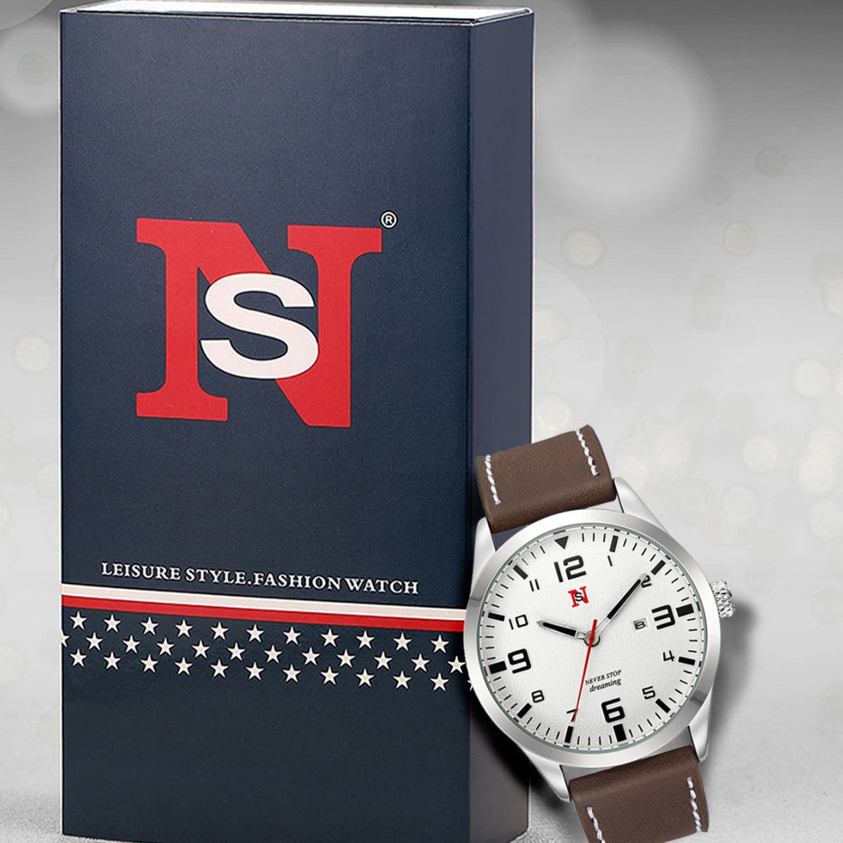 Mens Quartz Watches With A Leather Strap